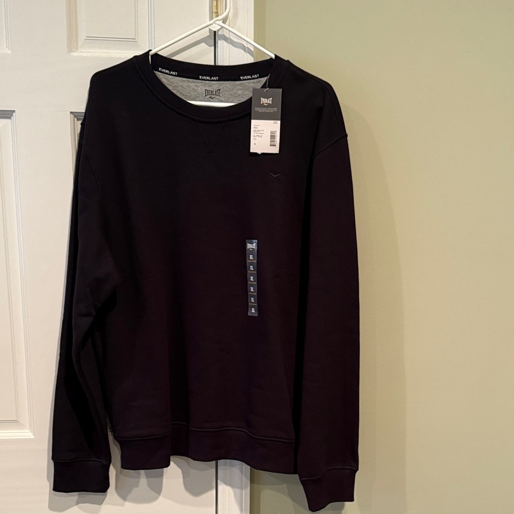 Everlast Classic Black Crewneck Sweater